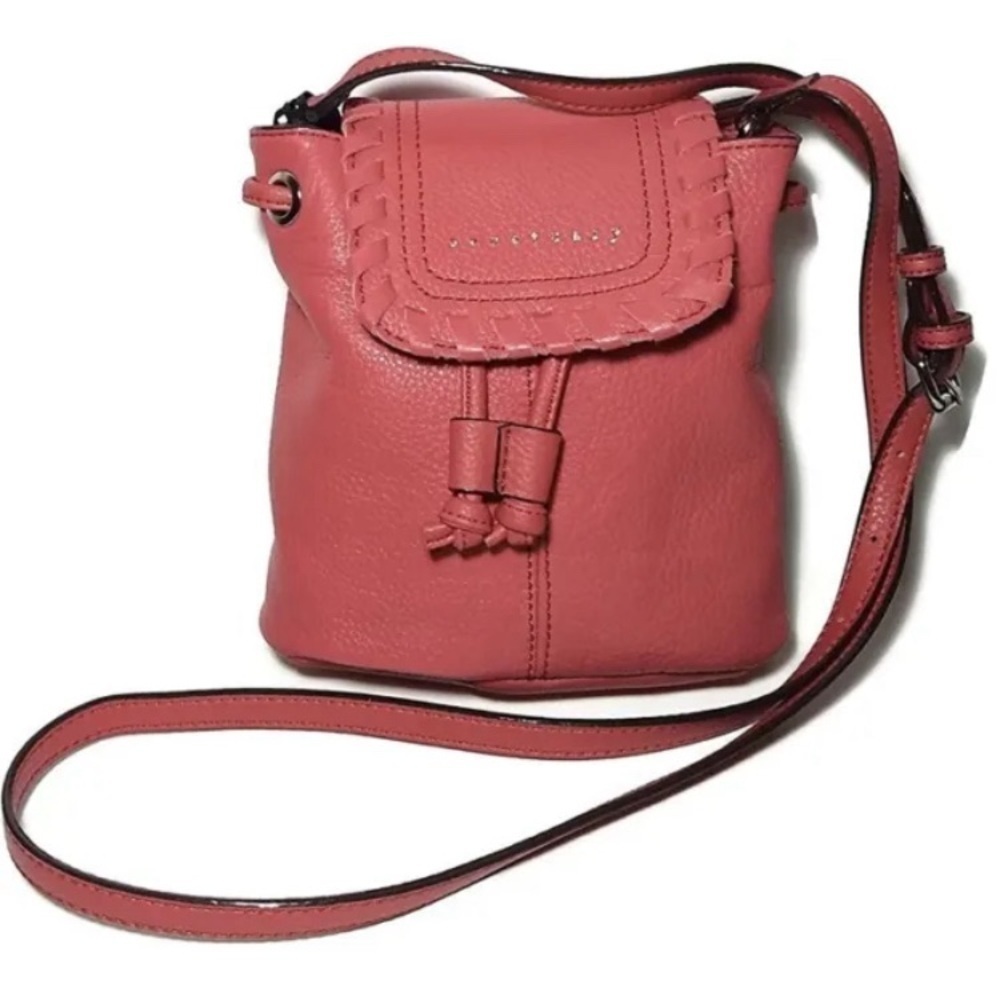 SANCTUARY Coachella Leather Crossbody Handbag Purse Pomegranate Red Festival